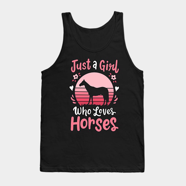 Horses Horseback Horse Lover Retro Tank Top by CreativeGiftShop